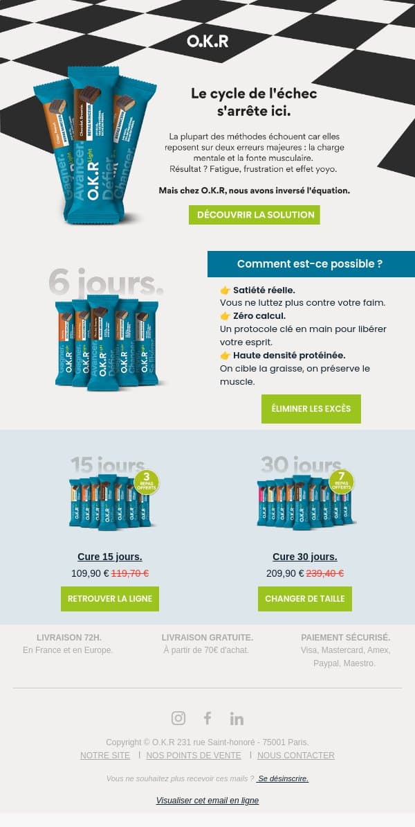 🧠 Pourquoi 90% des régimes échouent (et vous frustrent) ? email from Feed. screenshot