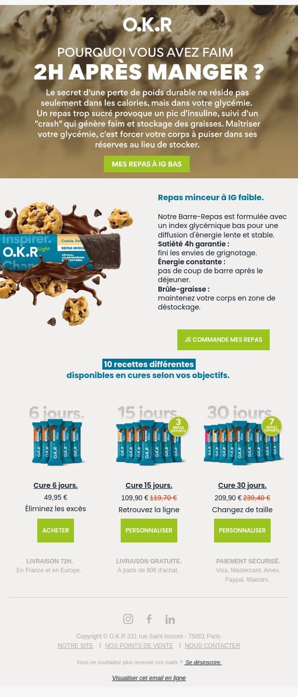 🥣 Maîtrisez votre glycémie : l'astuce minceur. email from Feed. screenshot
