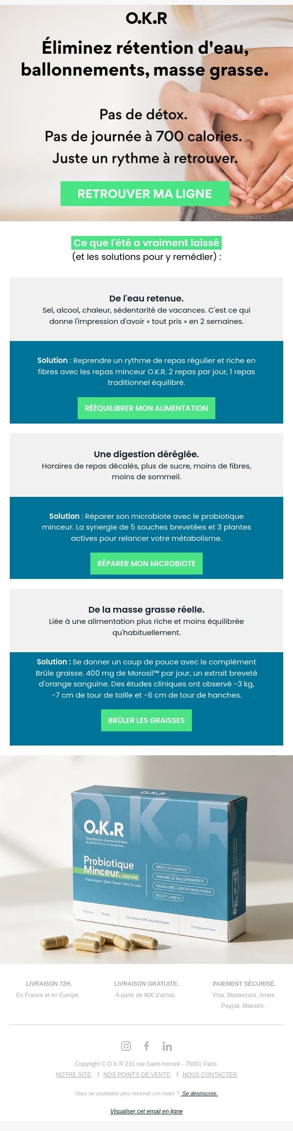 ❌ Pas une détox miracle. Une méthode. email from Feed. screenshot