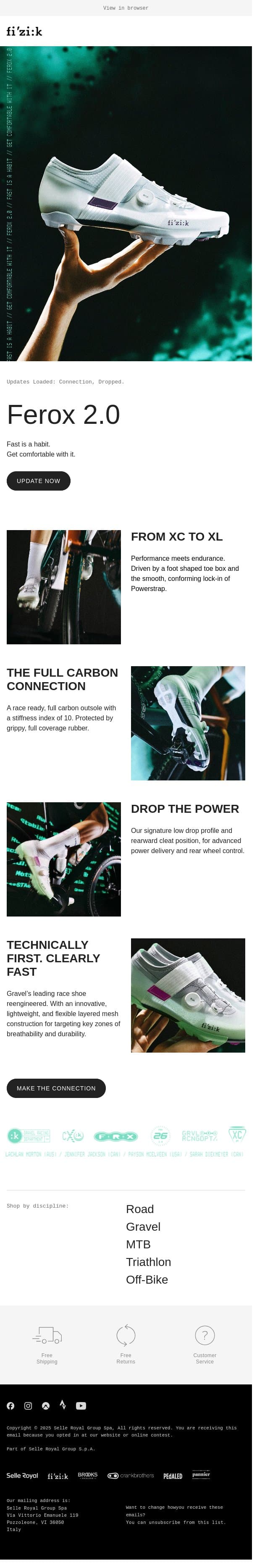 Updates Loaded: Ferox 2.0 email from Fizik screenshot