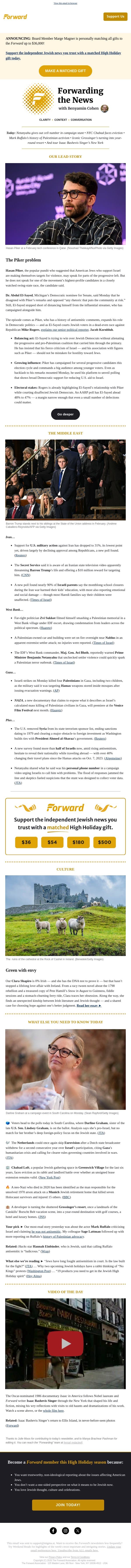 Hasan Piker sparks new trouble for Democrats — especially in key Senate race email from Forward screenshot
