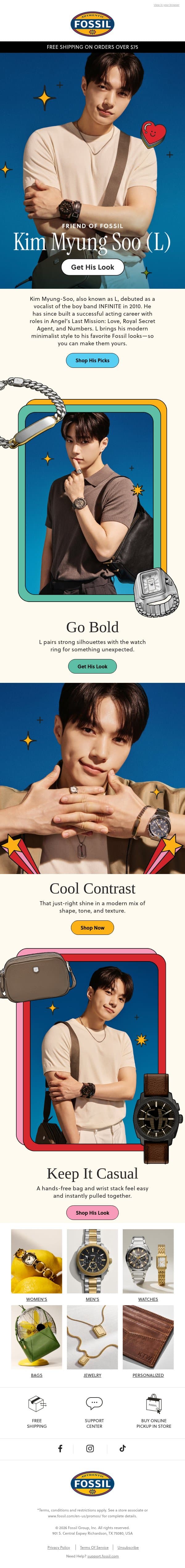 Korean Pop-Star Style, By Fossil email from Fossil screenshot