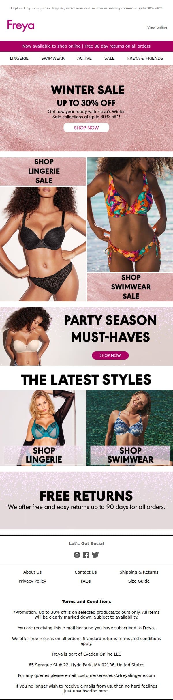 Did someone say SALE? ♥ email from Freya screenshot