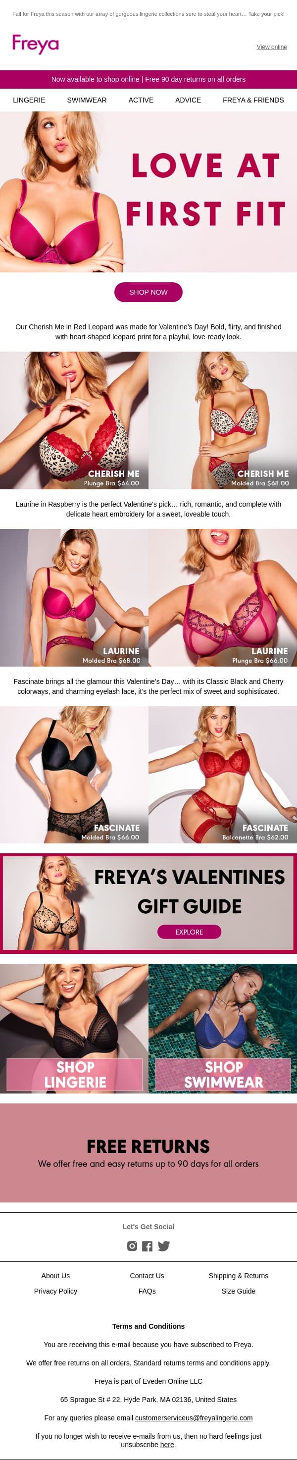 Love At First Sight...♥ email from Freya screenshot