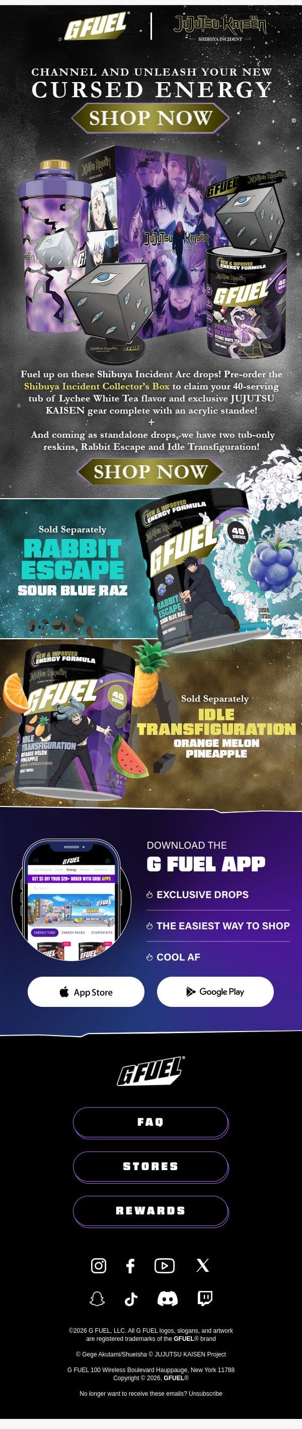 Don’t Get Sealed Out 🔒 email from G Fuel screenshot