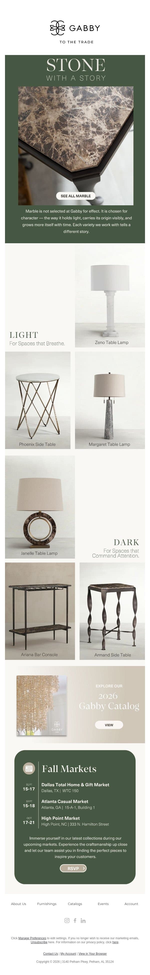 Where Light and Shadow Meet in Stone email from Gabby screenshot