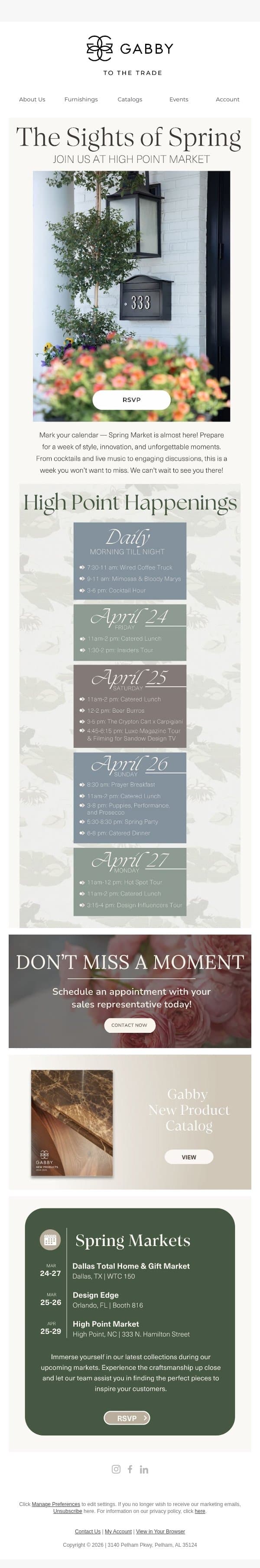 A Fresh Perspective on Indoor Design email from Gabby screenshot
