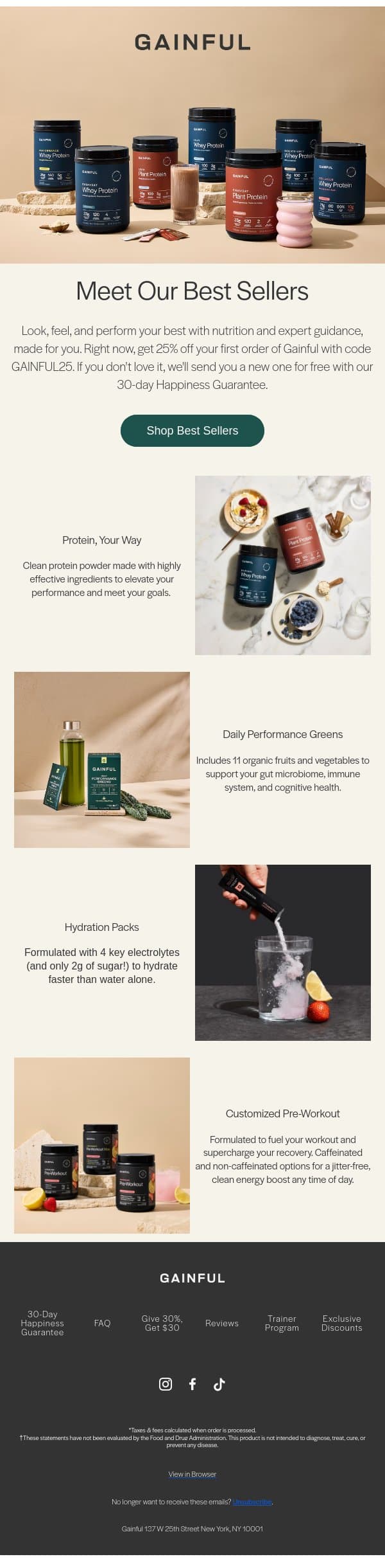 Let Us Introduce Ourselves email from Gainful screenshot