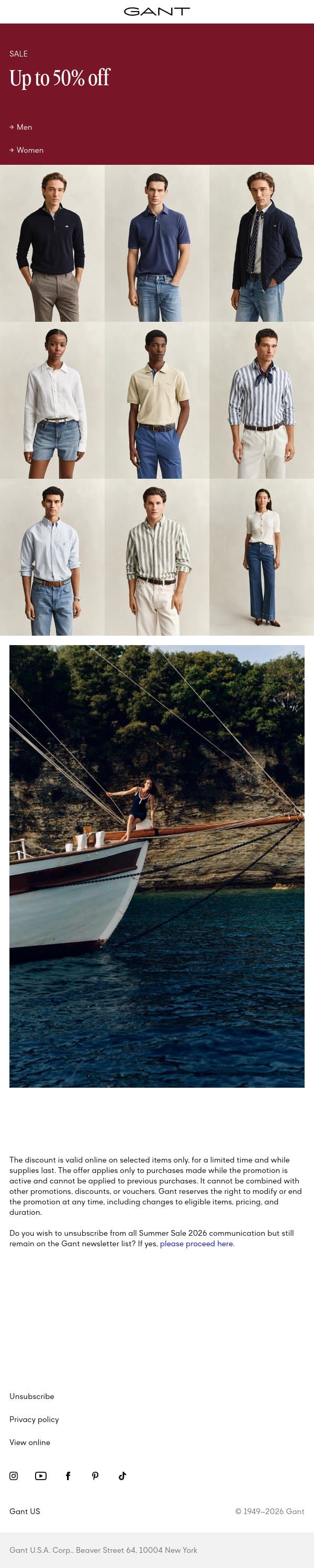 Sale isn't over yet email from Gant screenshot