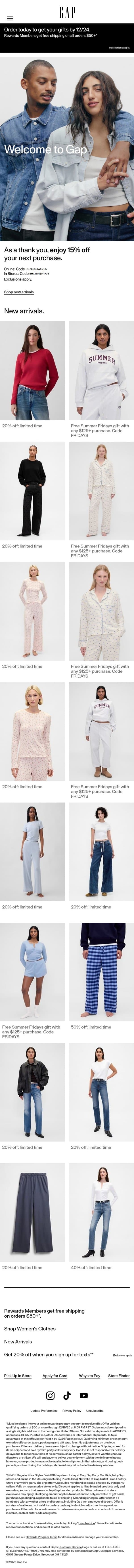 Your code is expiring soon email from Gap screenshot