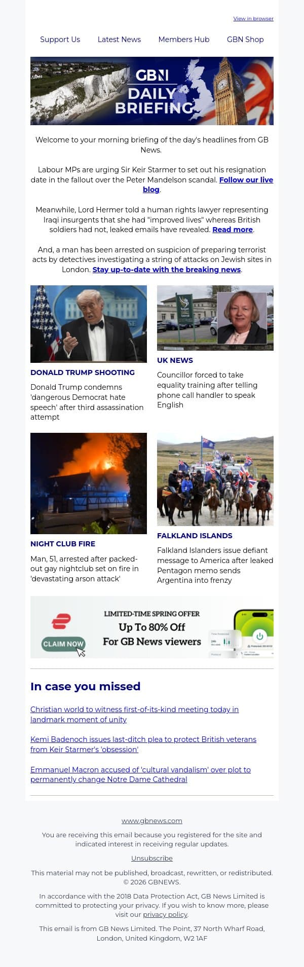 Labour rebels urge Keir Starmer to set out resignation date email from GB News screenshot