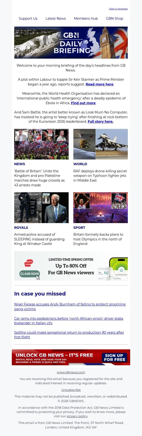 Inside Labour plot to topple Keir Starmer email from GB News screenshot