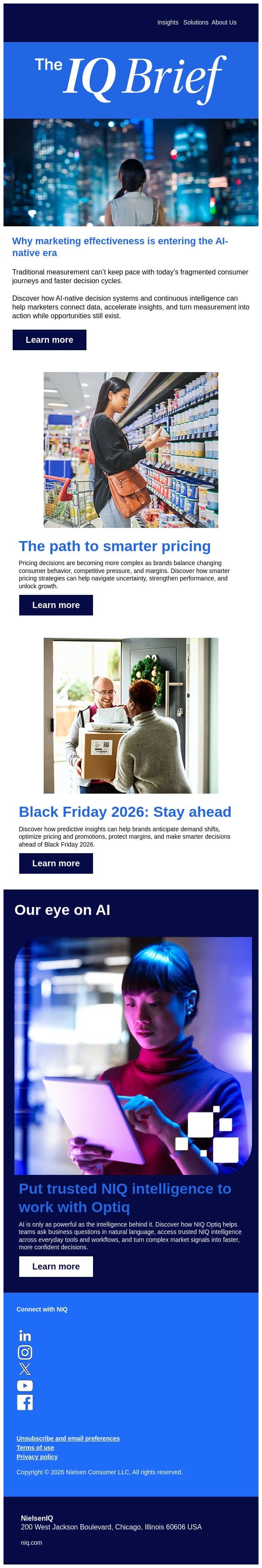 New NIQ insights to help you stay ahead email from GfK screenshot