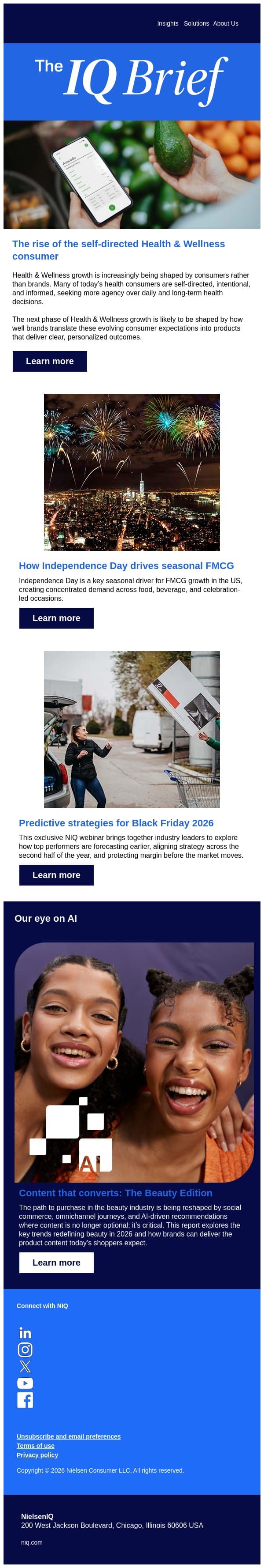 Health & Wellness in 2026 email from GfK screenshot