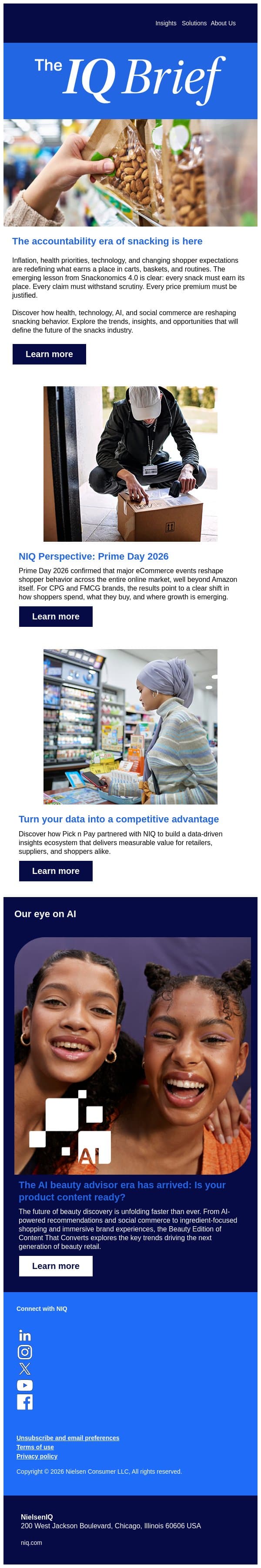 Are you ready for Snackonomics 4.0? email from GfK screenshot