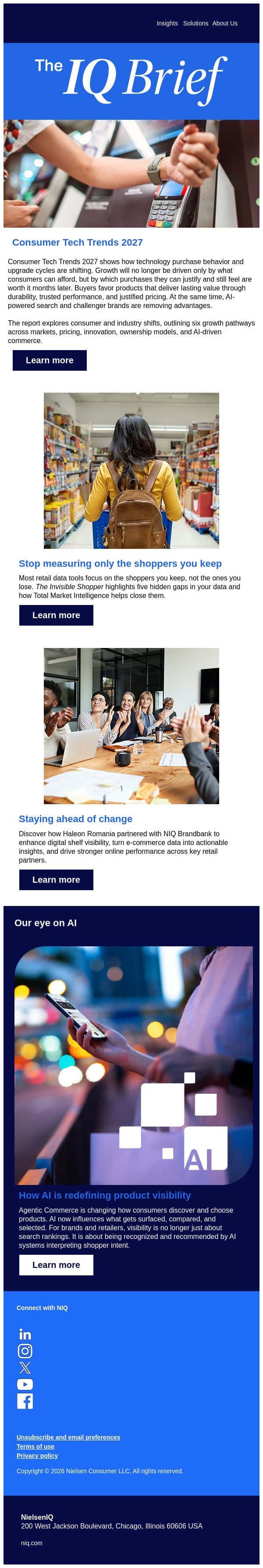 Discover the new Consumer Tech Trends 2027 email from GfK screenshot