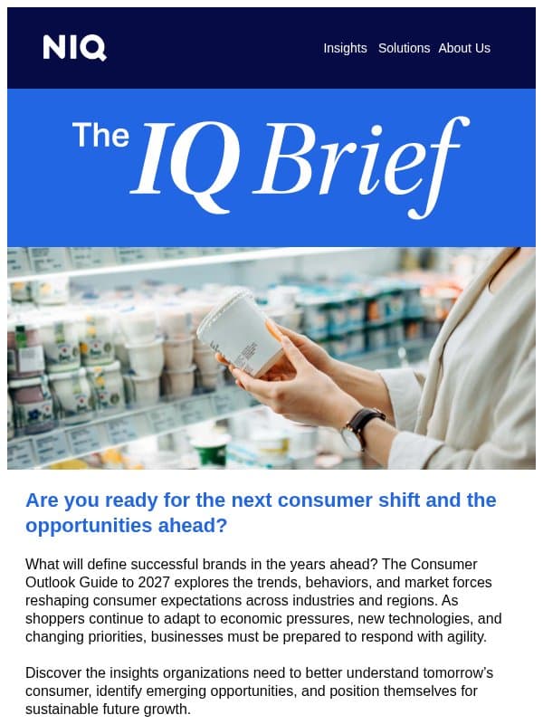 Strategic insights for a changing consumer landscape email from GfK
