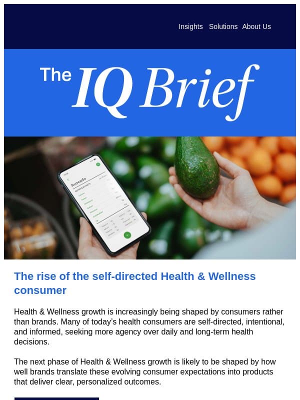 Health & Wellness in 2026 email from GfK