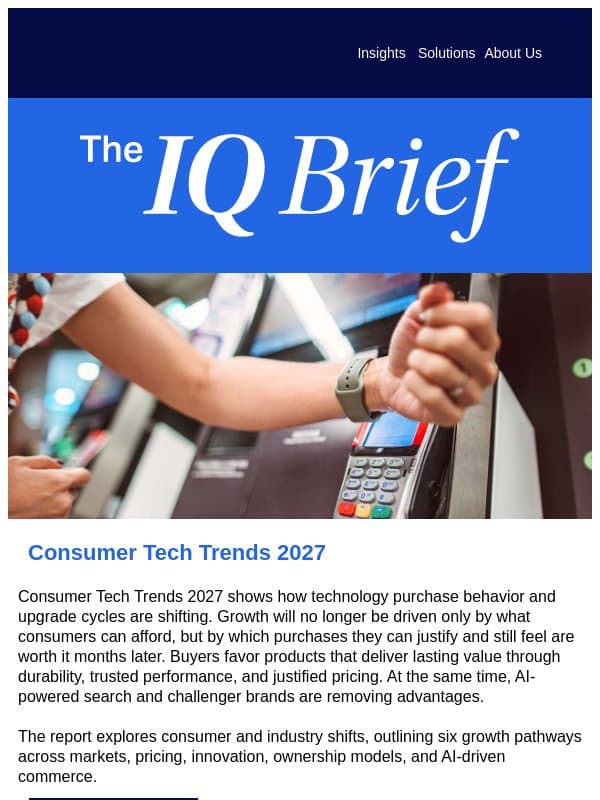 Discover the new Consumer Tech Trends 2027 email from GfK