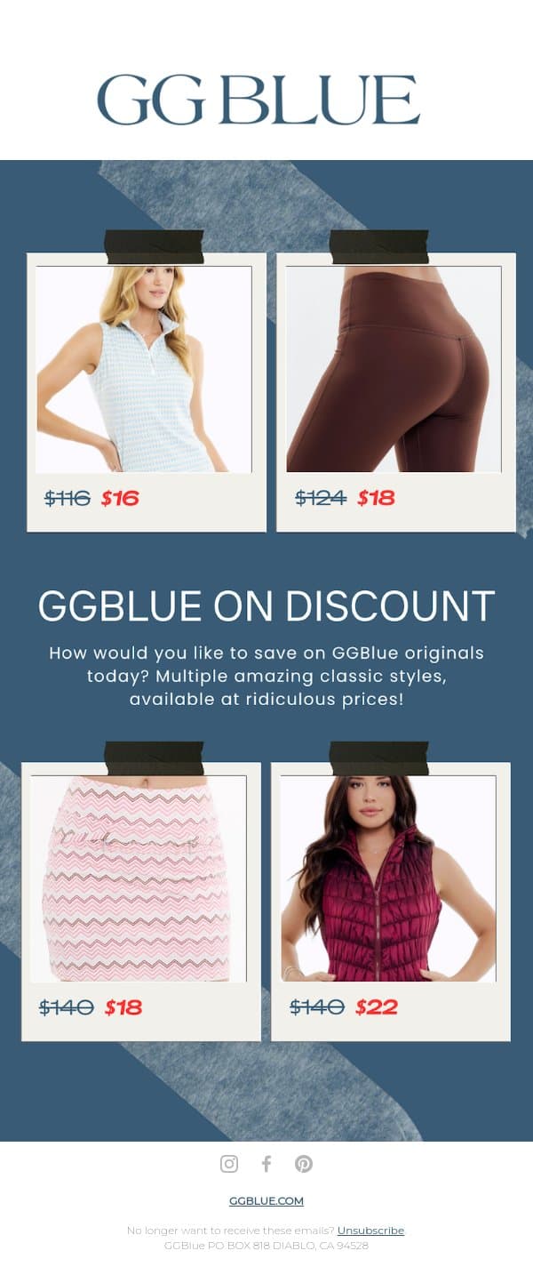 Exclusive GGBlue Sale - Don’t Miss Out! email from GGblue screenshot