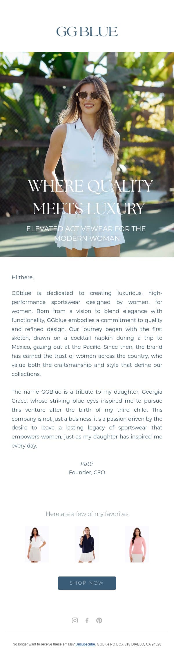 Discover the Magic of GGBlue! email from GGblue screenshot