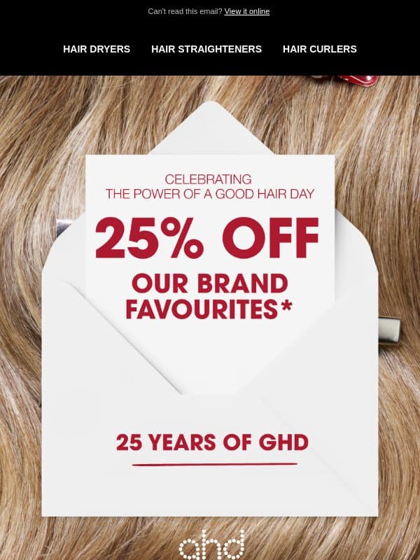 You'll want to see this... email from GHD