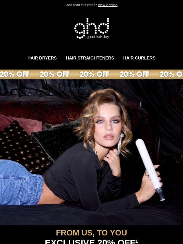 Your unopened VIP perk is still waiting 👀 email from GHD