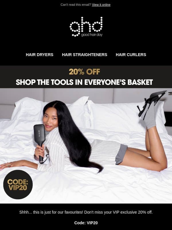 Get That Viral ghd Tool... Before They Do! email from GHD