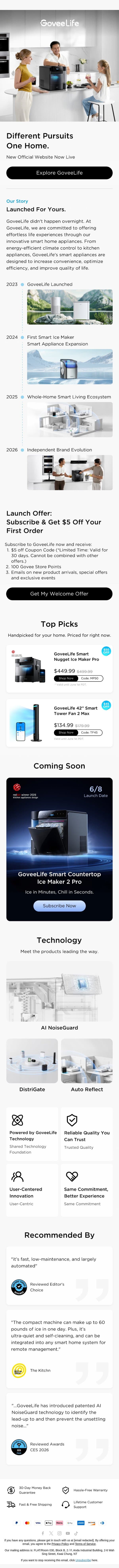 🚀 The New GoveeLife Store Has Arrived! email from Govee screenshot