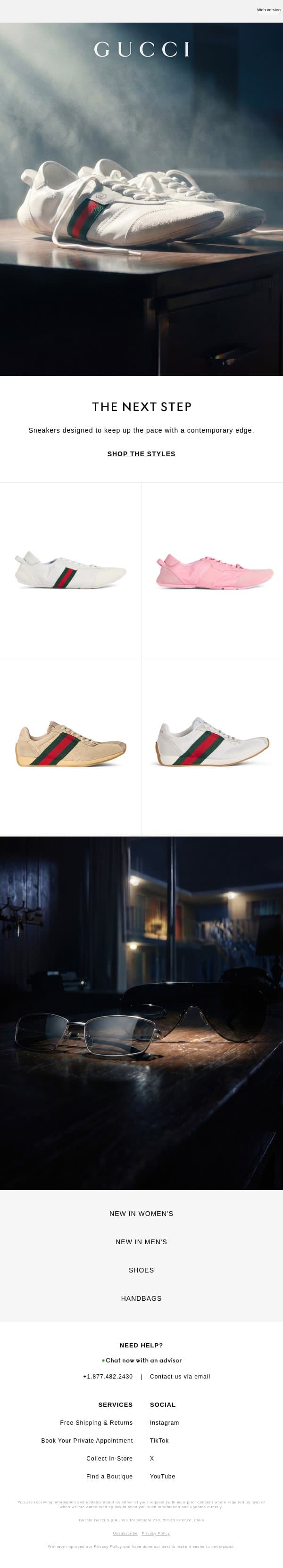 Grounded In Style email from Gucci screenshot