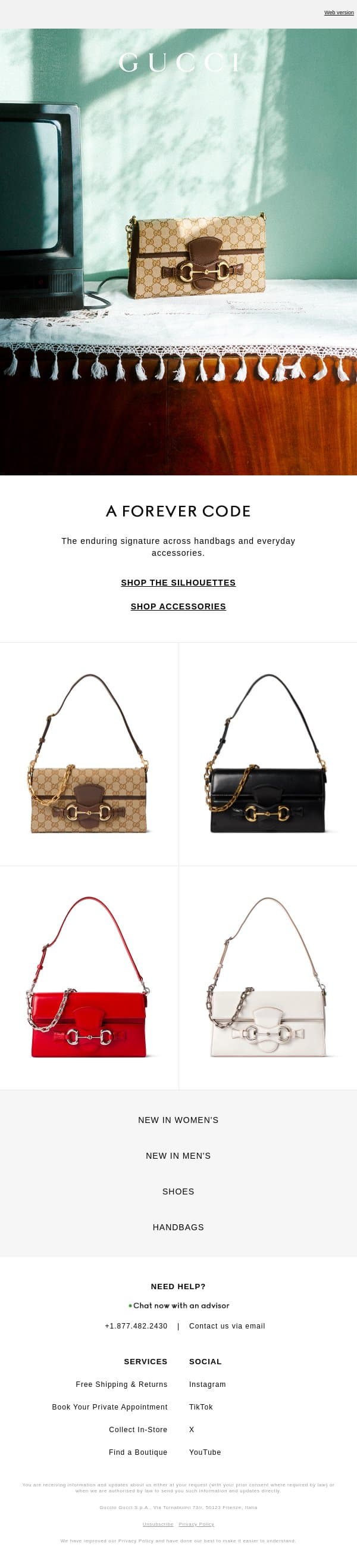 A Horsebit Story email from Gucci screenshot