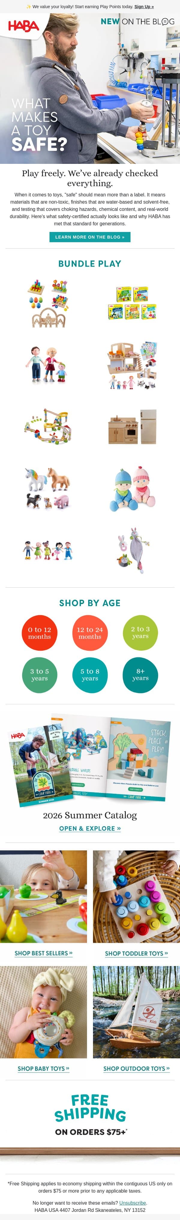 🤔 What's actually in that toy? email from HABA screenshot