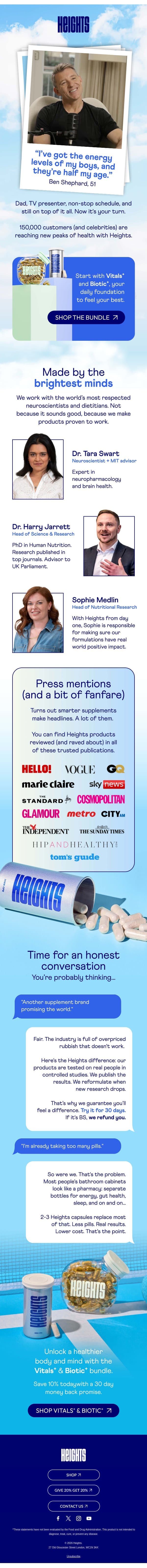 The experts behind your supplements email from Heights screenshot