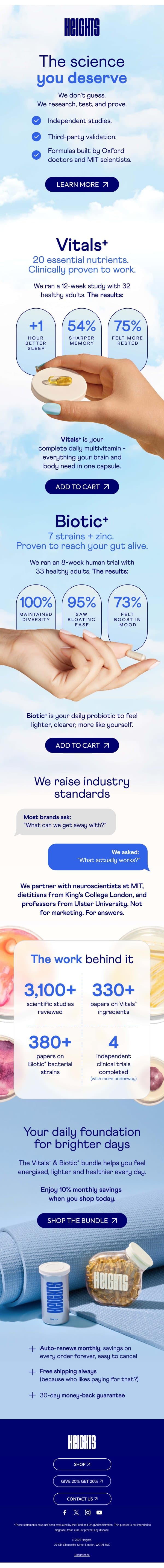 Brain fog + gut issues = exhausting email from Heights screenshot