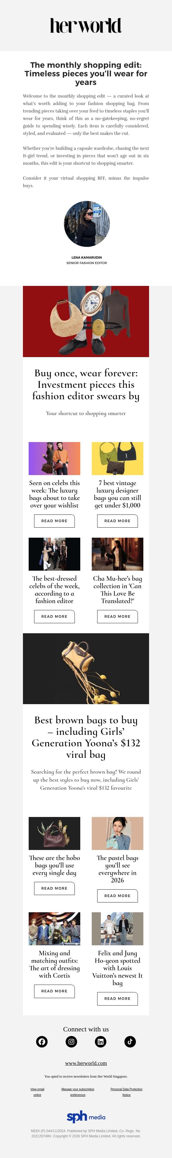Buy once, wear forever: Investment pieces this fashion editor swears by email from H.E.R. screenshot