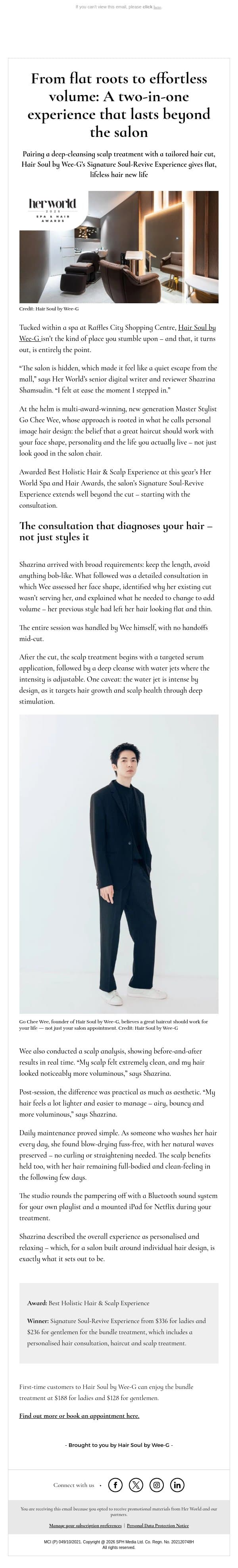[ADV] From flat roots to effortless volume: A two-in-one experience that lasts beyond the salon email from H.E.R. screenshot