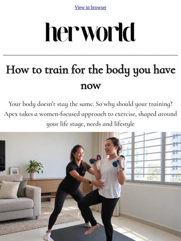[ADV] How to train for the body you have now email from H.E.R.