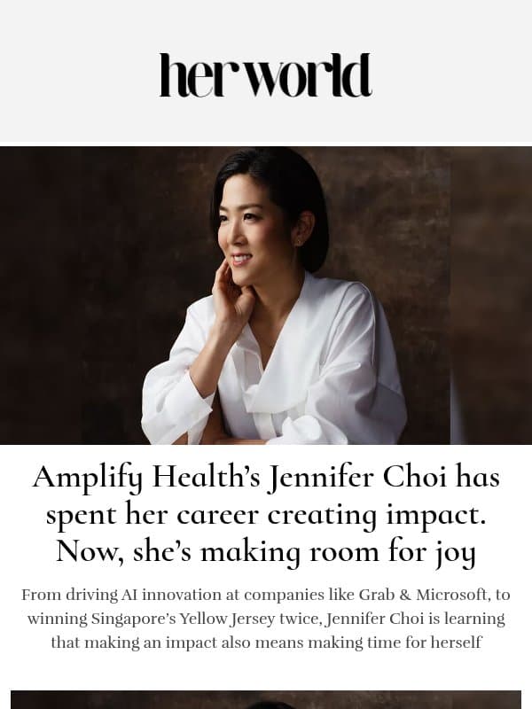 Amplify Health’s Jennifer Choi has spent her career creating impact. Now, she’s making room for joy email from H.E.R.
