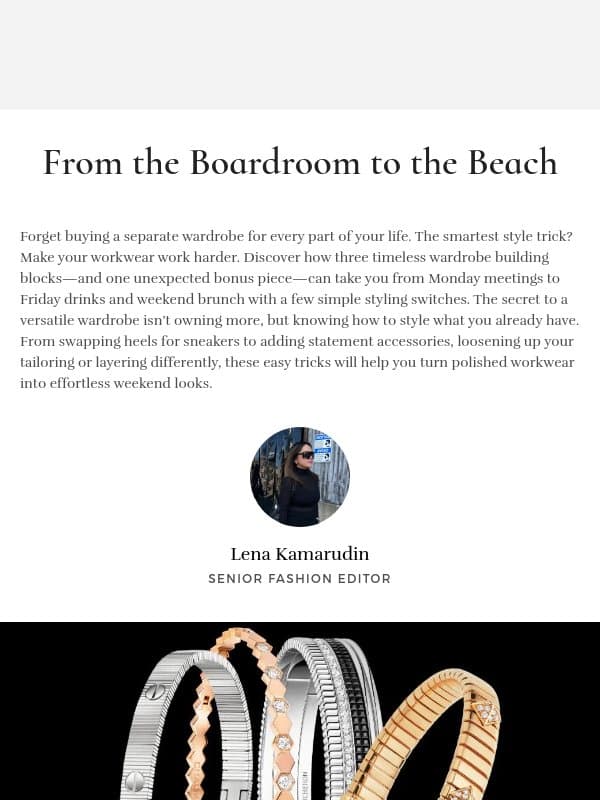 These evergreen iconic luxury bracelets will never go out of style email from H.E.R.