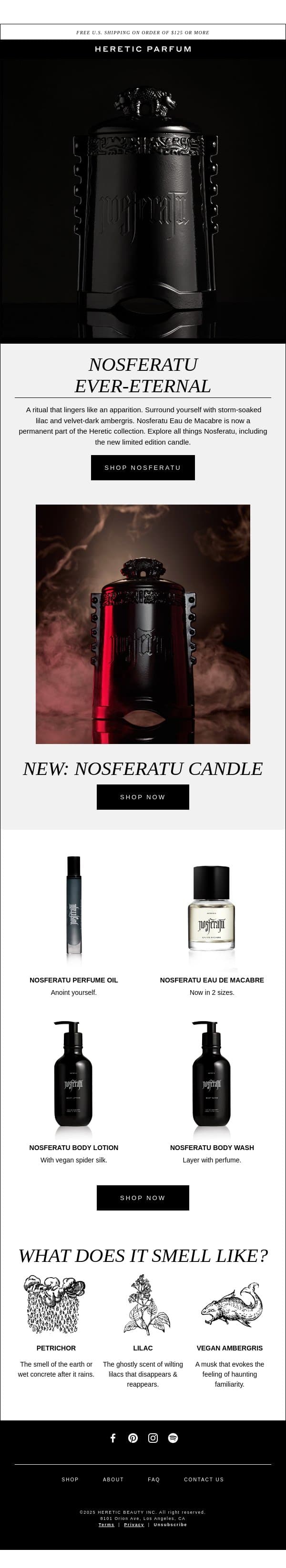 NOSFERATU, ETERNAL email from Heretic screenshot