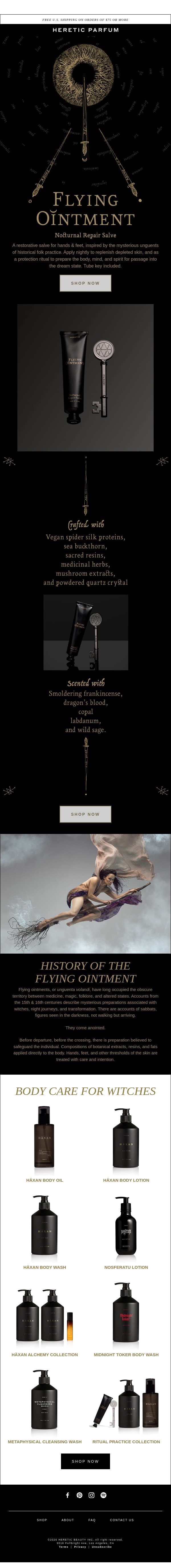 FLYING OINTMENT email from Heretic screenshot