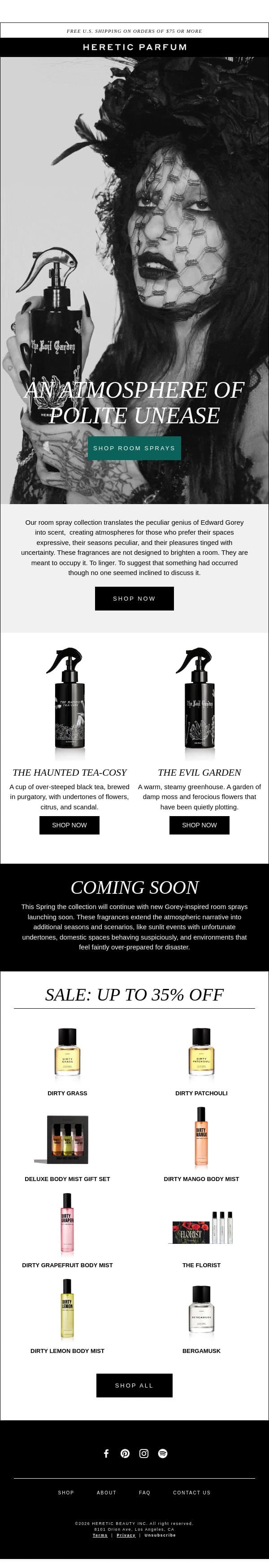 Enter The Evil Garden email from Heretic screenshot