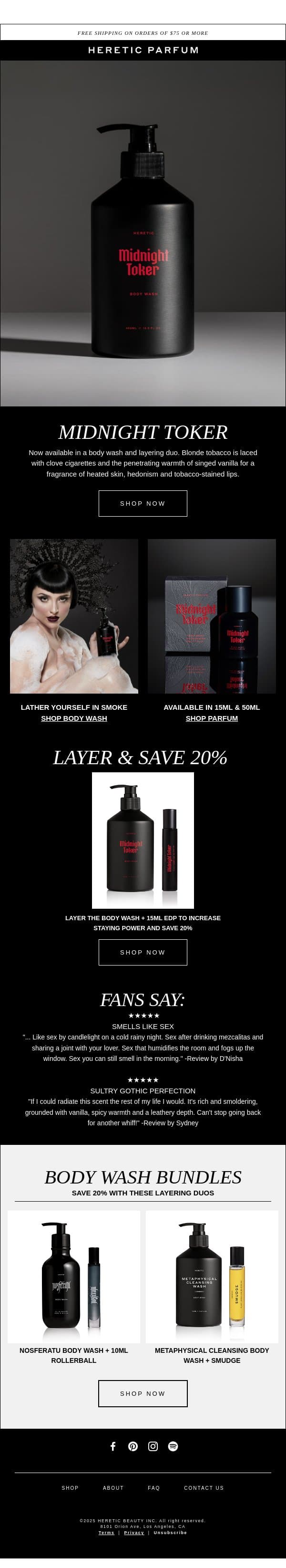 LATHER IN SMOKE email from Heretic screenshot