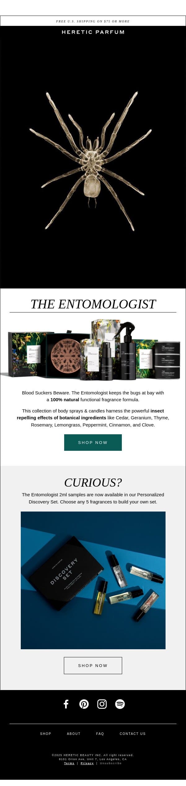 BLOOD SUCKERS BEWARE email from Heretic screenshot
