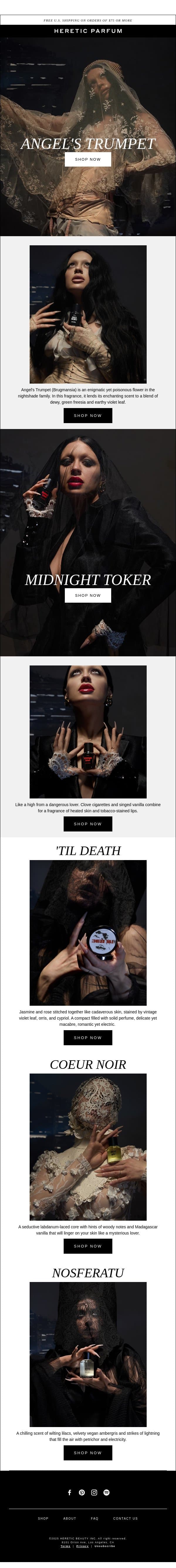 'TIL DEATH DO US PART email from Heretic screenshot