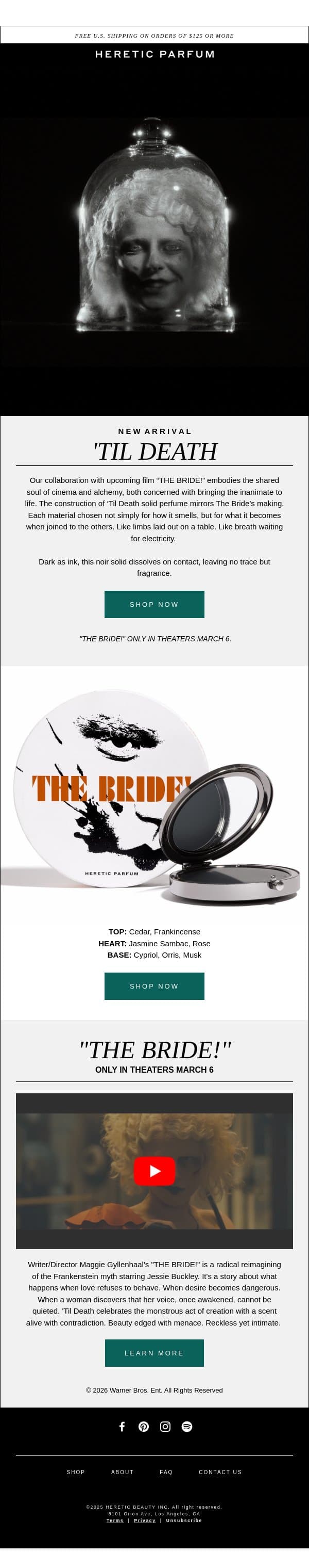 SOLID PERFUME: Heretic X "THE BRIDE!" email from Heretic screenshot