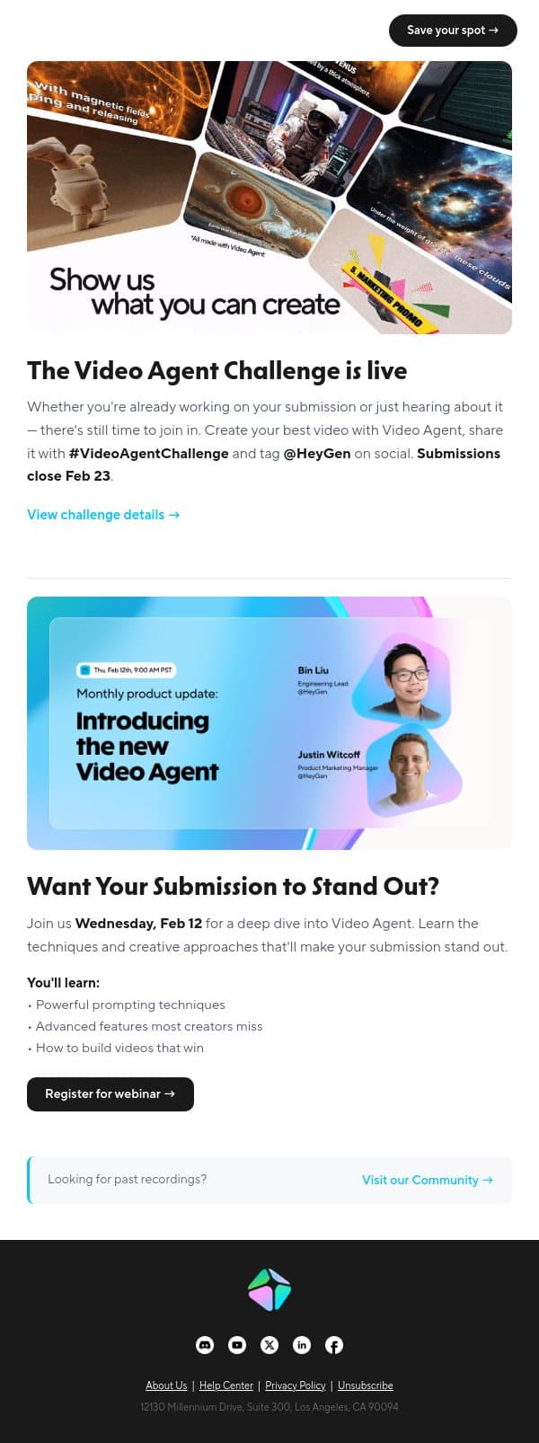Most people use Video Agent wrong. Here's how to fix that. email from HeyGen screenshot