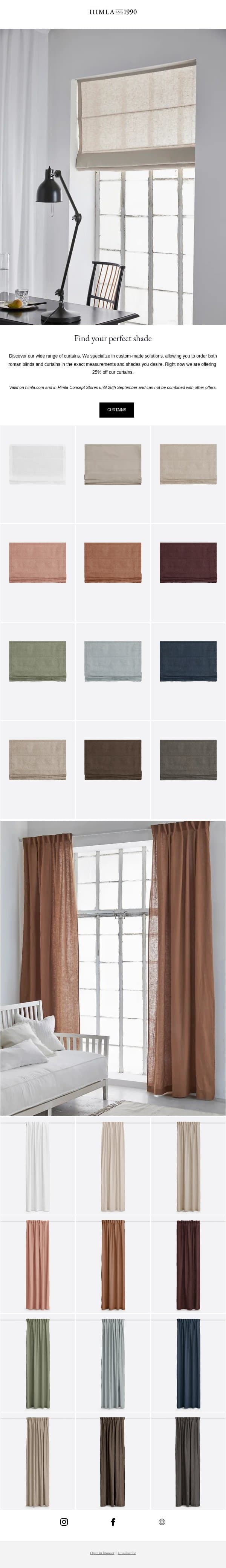Find your perfect shade email from Himla screenshot