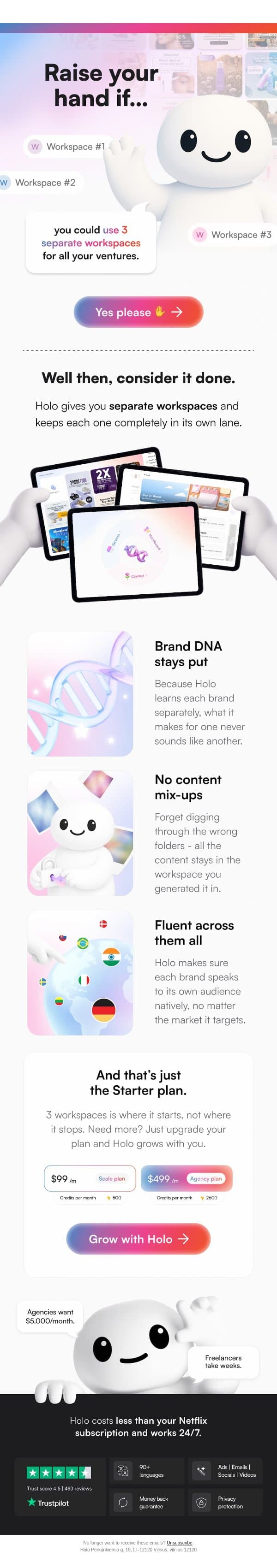 3️⃣ 📂 ✅ email from Holo screenshot