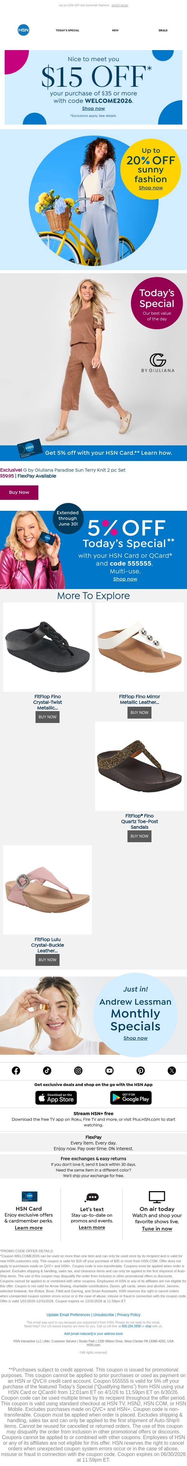 Get Set for Effortless Style with G by Giuliana email from HSN screenshot
